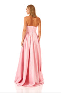 Strapless Tafetta Maxi Dress