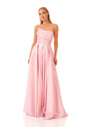 Strapless Tafetta Maxi Dress