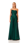 Strapless Tafetta Maxi Dress