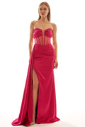 Strapless Corset Prom Dress