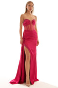 Strapless Corset Prom Dress