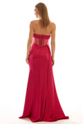 Strapless Corset Prom Dress