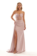 Strapless Corset Prom Dress