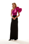 One Shoulder Bow Maxi Dress