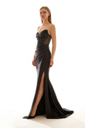 Strapless Corset Maxi Dress