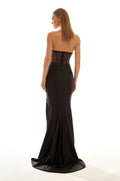 Strapless Corset Maxi Dress