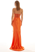 Strapless Corset Maxi Dress