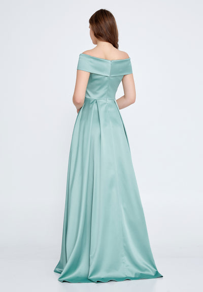Off Shoulder A-Line Maxi dress