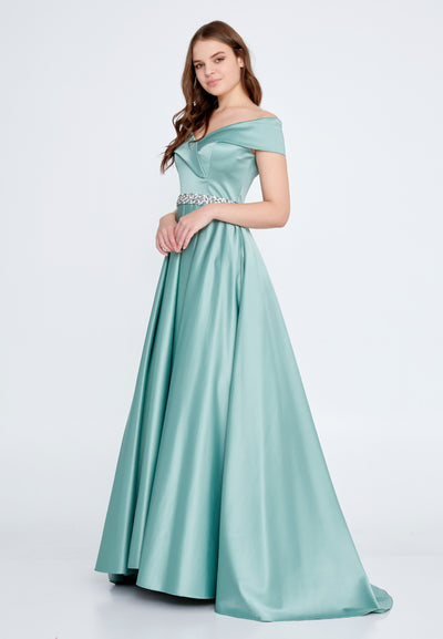 Off Shoulder A-Line Maxi dress