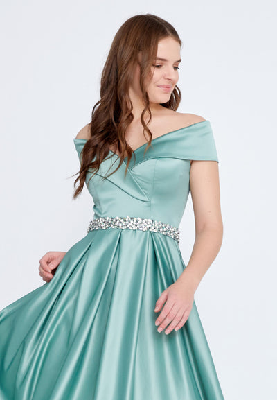 Off Shoulder A-Line Maxi dress