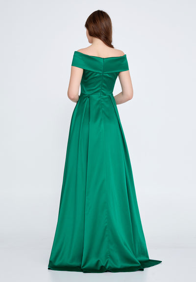 Off Shoulder A-Line Maxi dress