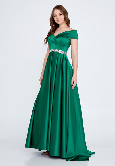 Off Shoulder A-Line Maxi dress