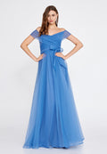 Off Shoulder Maxi Tulle Dress