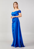 Off Shoulder Corset Maxi Dress