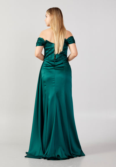 Off Shoulder Corset Maxi Dress