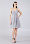 Spaghetti Strap Tulle Short Dress