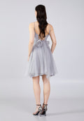 Spaghetti Strap Tulle Short Dress