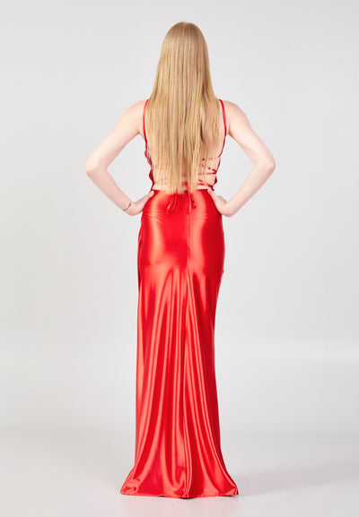 Backless Spaghetti-strap Maxi Dress