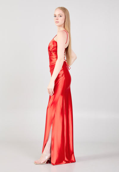 Backless Spaghetti-strap Maxi Dress
