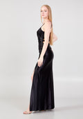 Backless Spaghetti-strap Maxi Dress