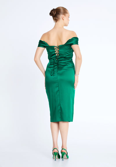 Off Shoulder Midi Dress