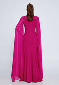 Shoulder Drape Maxi Dress