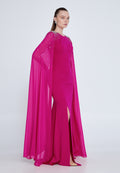 Shoulder Drape Maxi Dress