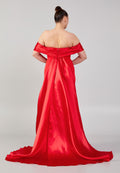 Strapless Maxi Dress With Overskirt