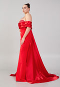 Strapless Maxi Dress With Overskirt