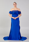 Strapless Maxi Dress With Overskirt
