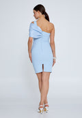 One Shoulder Tie Short Dress