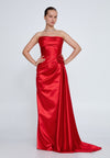 Strapless Corset Maxi Dress
