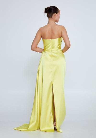 Strapless Corset Maxi Dress