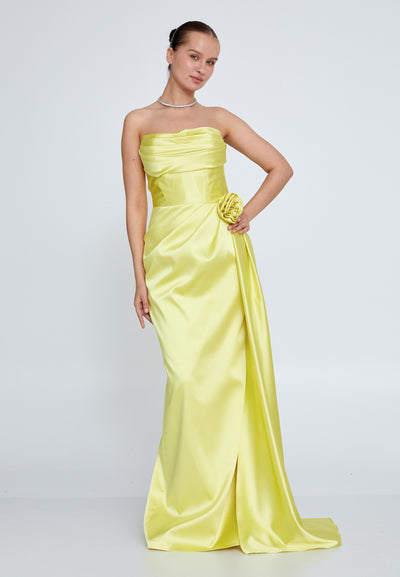 Strapless Corset Maxi Dress
