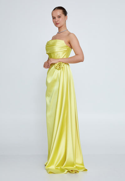 Strapless Corset Maxi Dress