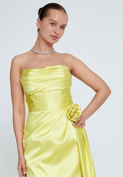 Strapless Corset Maxi Dress