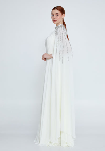 Shoulder Drape Maxi dress