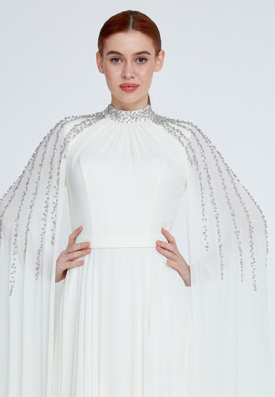 Shoulder Drape Maxi dress