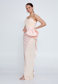 Strapless Maxi Column Evening Dress