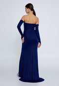 Strapless Evening Dress With Sleeves