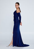 Strapless Evening Dress With Sleeves