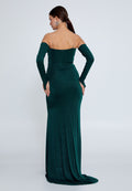 Strapless Evening Dress With Sleeves