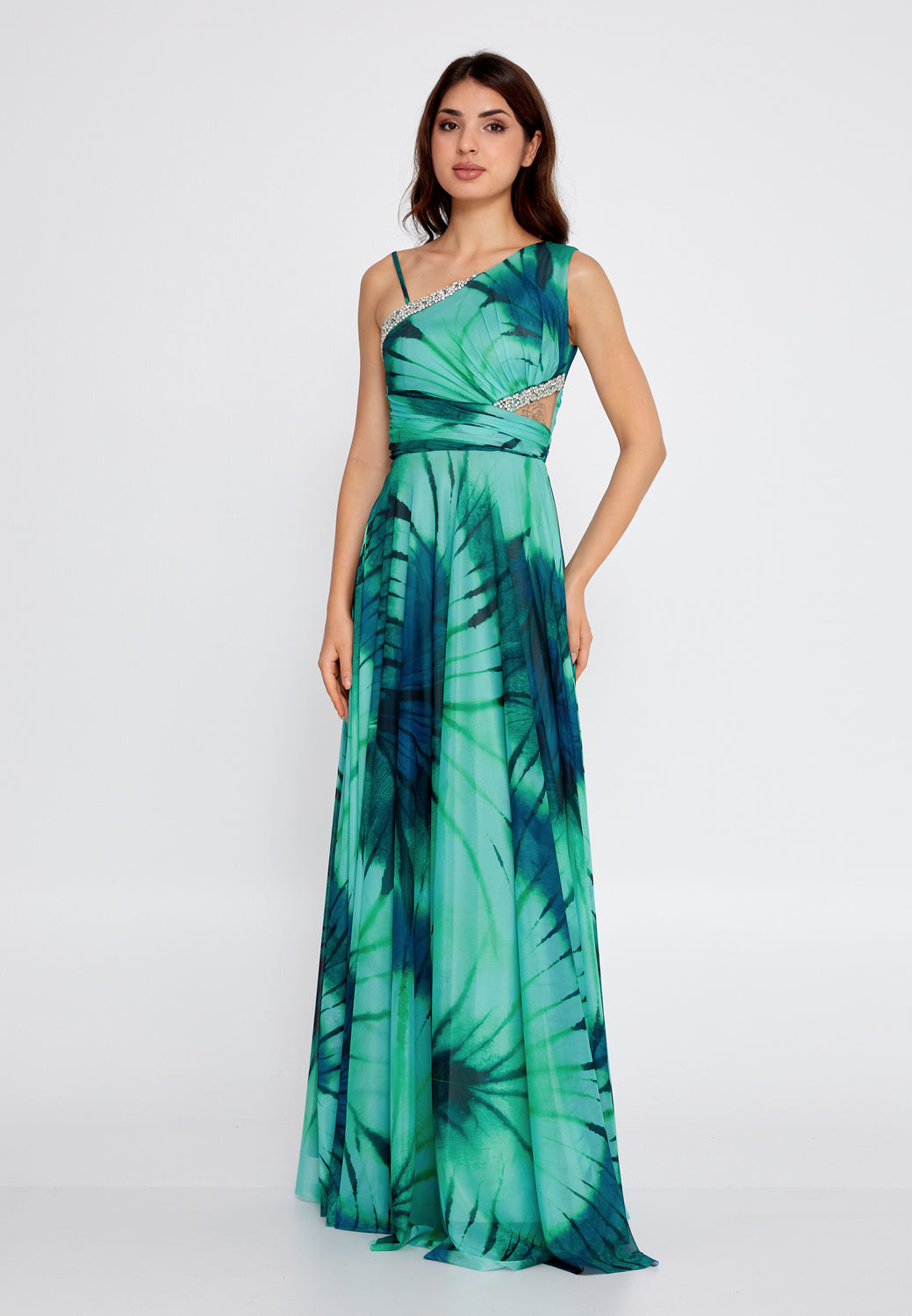 one-shoulder-dress-magenta