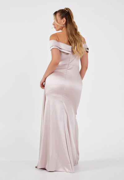 Off Shoulder Plus Size Maxi Dress