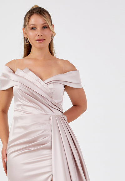 Off Shoulder Plus Size Maxi Dress