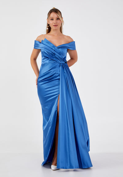 Off Shoulder Plus Size Maxi Dress
