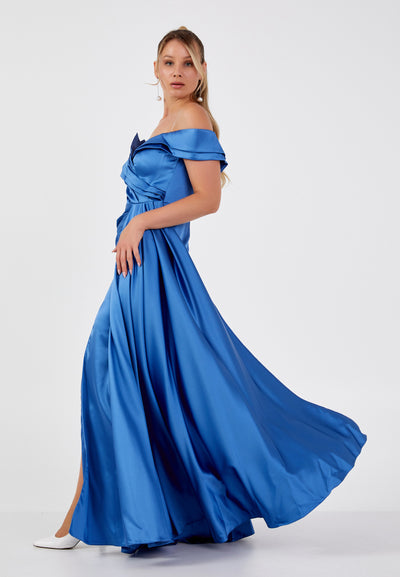 Off Shoulder Plus Size Maxi Dress