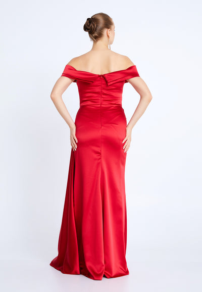 Off Shoulder Plus Size Maxi Dress