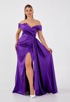 Off Shoulder Plus Size Maxi Dress