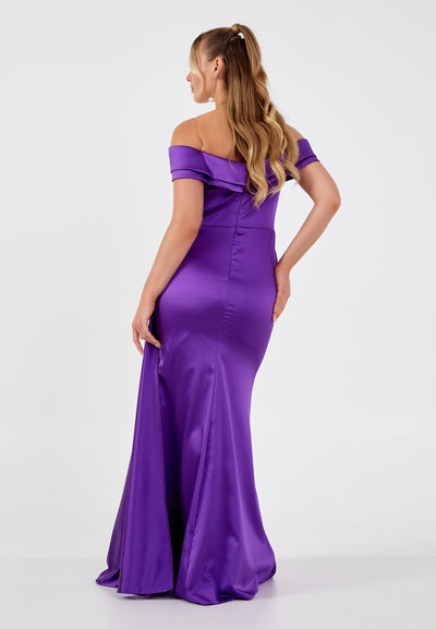 Off Shoulder Plus Size Maxi Dress